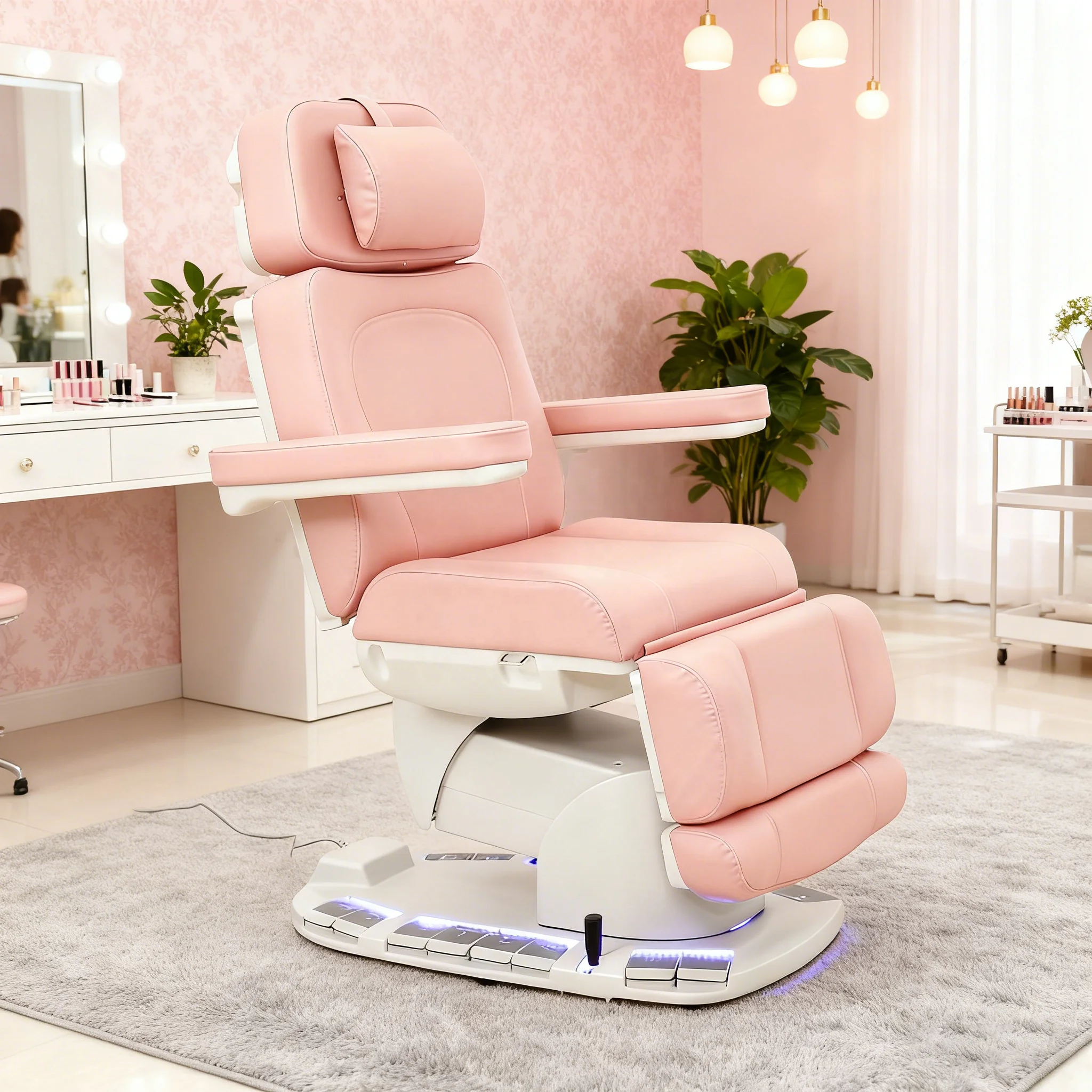 

Manufacturer Electric Massage Bed With Rotation Function 4 Motors Adjustable Spa Massage Chair With Heating Beauty Chair Bed