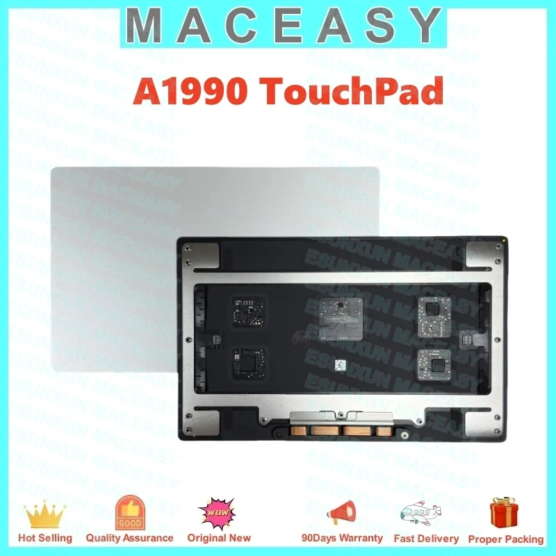 Original A1990 Loptop Touchpad full tested use for replacement  macbookPro 15inch trackpad gray silver 2018