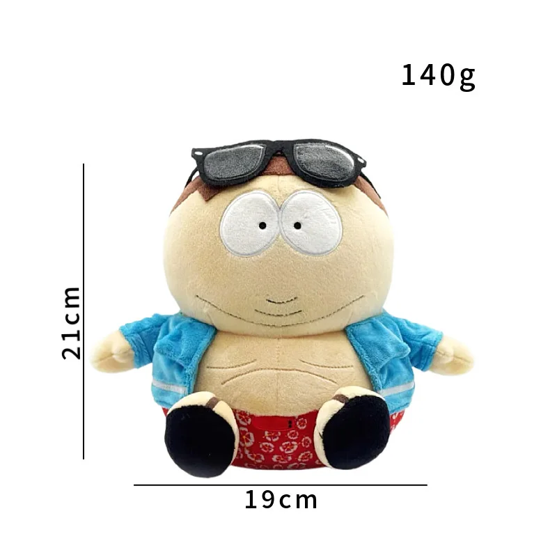 Cartman at the Pool Plush Toy Cute Eric Cartman Stuffed Doll Cartoon Animation Peripheral Plushie Collectible Gift for Kids