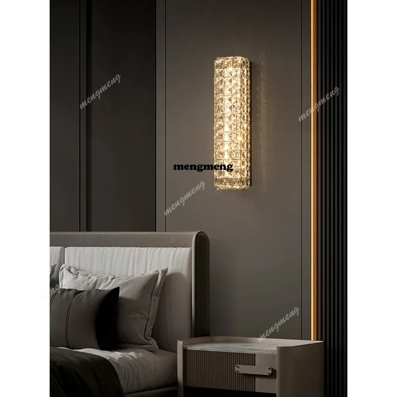 

crystal wall lamp, bedroom bedside lamp, atmospheric background wall, living room, aisle, corridor wall hanging light