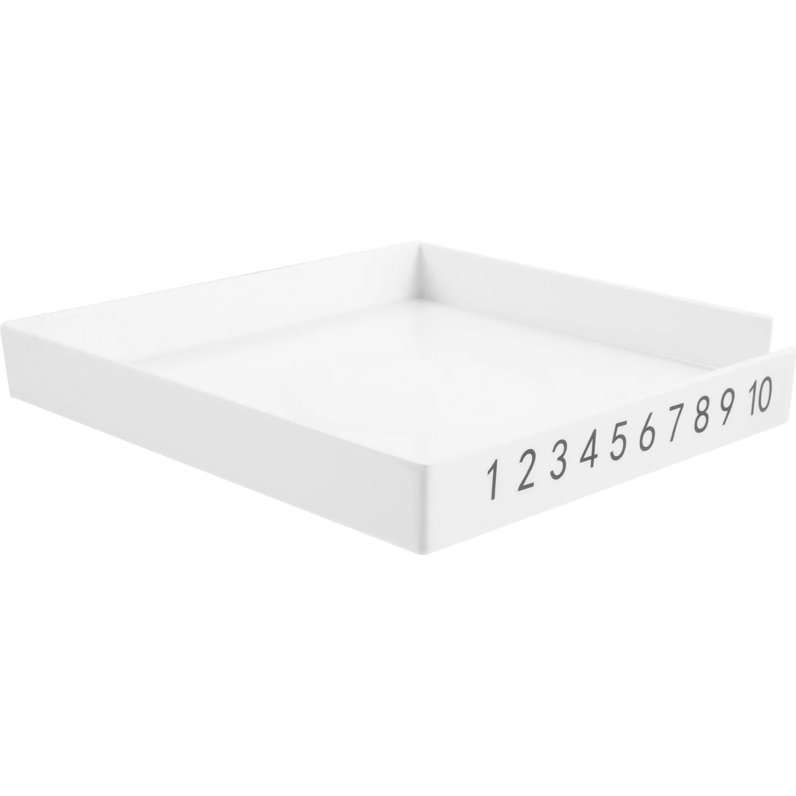 

White Tea Evaluation Tray Thickened Melamine Compact Lightweight Tea Rooms Home Kitchens Vintage Teacup Tray Sensory Set Small