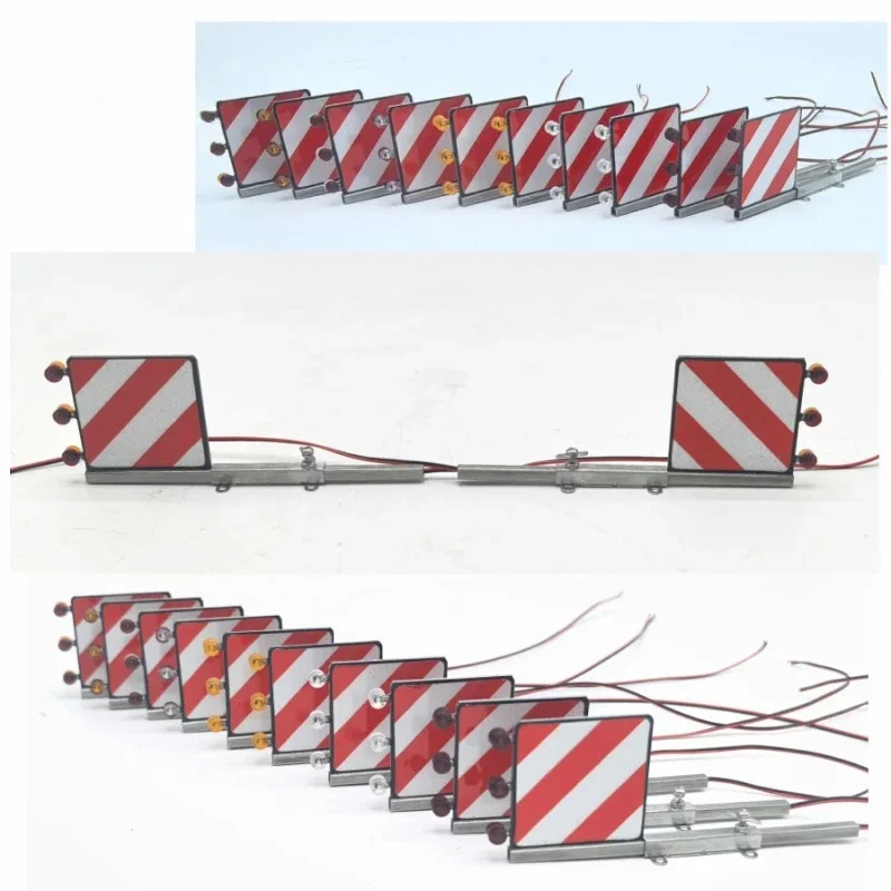 LED 1 Paar Waarschuwingsbord Licht Voor 1/14 Tamiya RC Truck Auto Scania 770 s Volvo Benz diy Onderdelen speelgoed