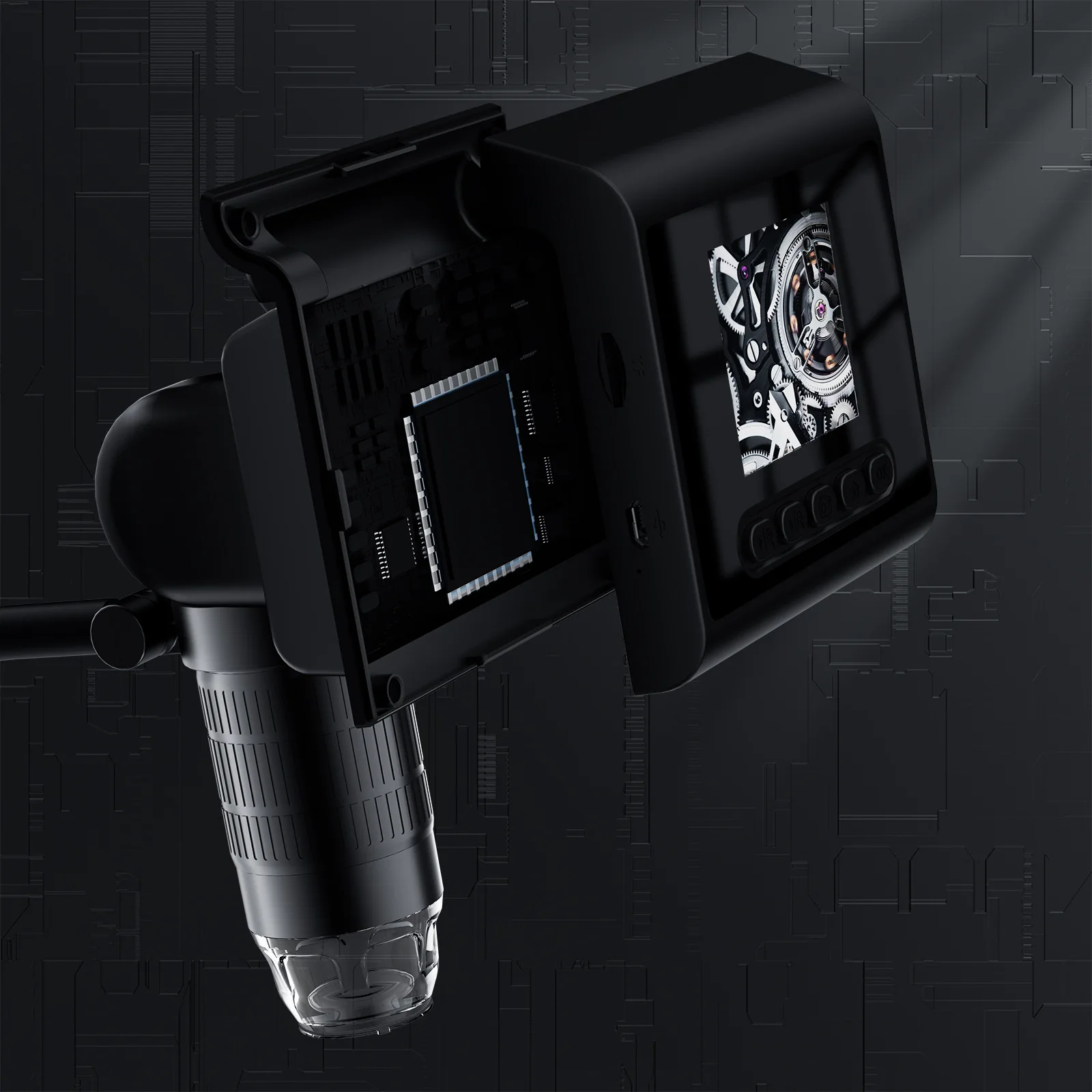 

2.4Inch 2MP 1080P 1000X Digital Microscope For PCB Check Magnifier CMOS Borescope Handheld Endoscope Camera Inspection Otoscope