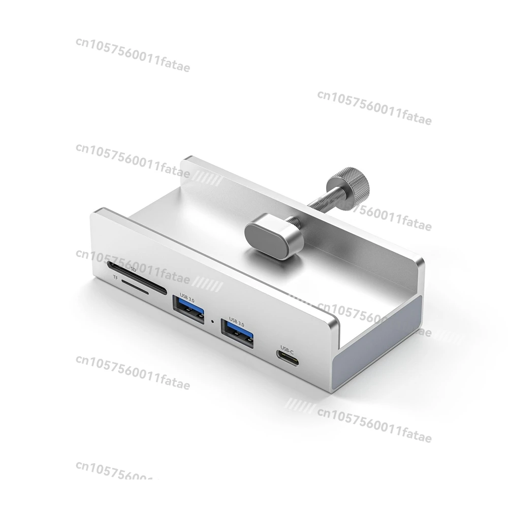 

Type-C Aluminum Alloy USB 3.0 Docking Station Fixed Clip Adjustable Thickness Aluminum HUB Clip Converter Hub Fixed