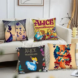 Anime A-Alice In Wonderland Pillow Case Square Pillow Bedroom Sofa Leisure Comfort Cushion Car Living Room Home Decoration