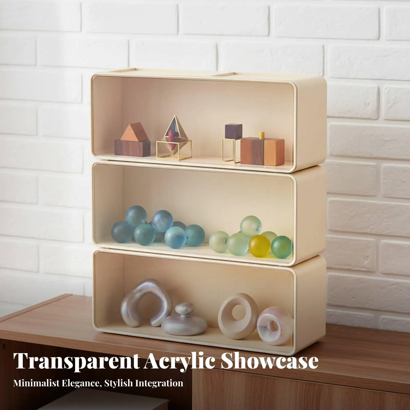 Acrylic Display Case for Figure Collection Stackable Clear Showcase Box with Dust Guard for Miniature Paint Case Gundam Model