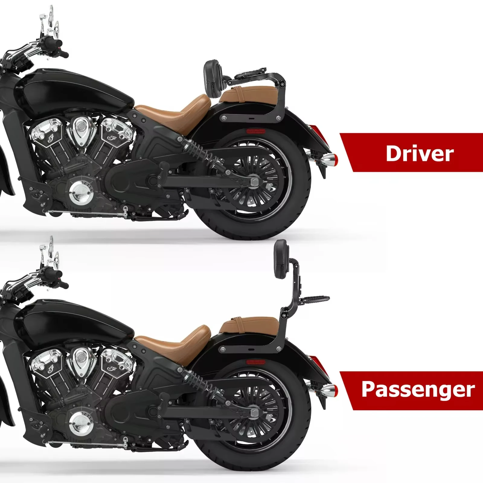 Adjustable Motorcycle Rear Backrest Multi Purpose Sissy Bar For Haley Softail Heritage Slim Deluxe 2018-2025 2001-2017