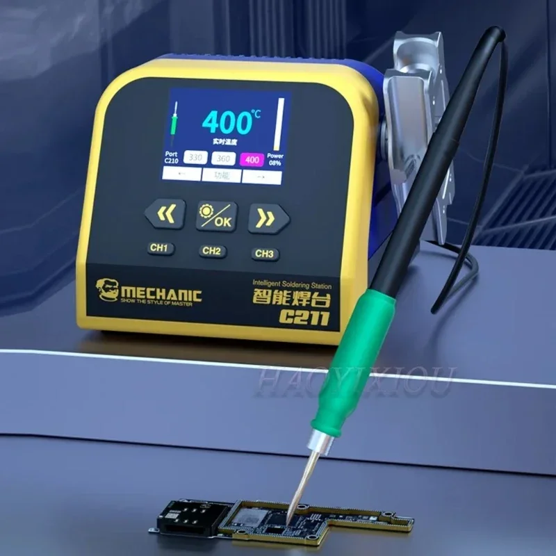 

2022 MECHANIC New Release C211 Lntelligent Solder Station C210 115 Handle 2 Seconds Fast Heat Up Auto Sleep Welding Repair