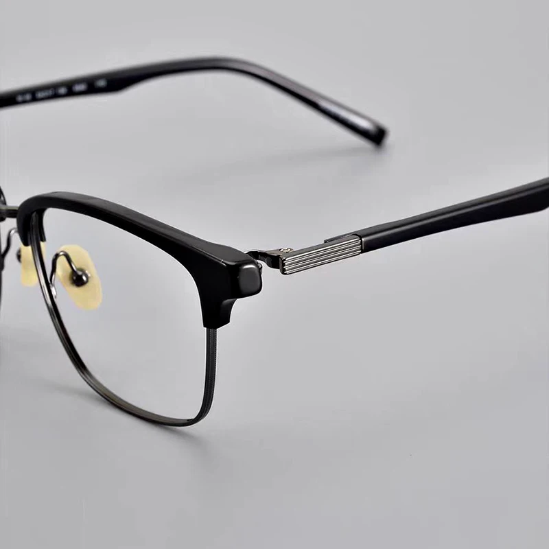 Tortoiseshell frame high quality men's glasses Fashion reading glasses Personality titanium acetate frame myopia optical glasses