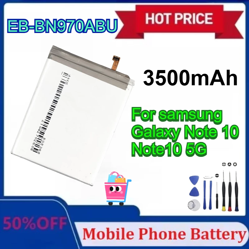 

Новый аккумулятор для мобильного телефона EB-BN970ABU, сменный аккумулятор 3500 мАч для Samsung Galaxy Note 10/5G, аккумуляторы с инструментами