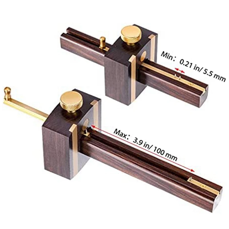 1Set Woodworking Drawing Tools Function Screw Type Woodworking Strangler Woodworking Marking Gauge