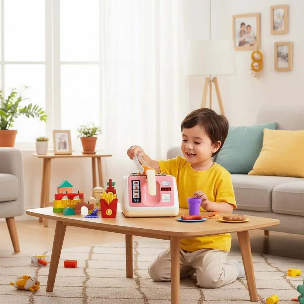 محاكاة المقلاة التظاهر لعبة تغيير لون الأطفال أجهزة الطبخ المنزلية الصغيرة دور المقلاة لعبة المطبخ O2q7