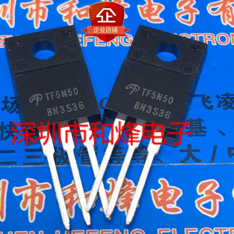 Bộ 5-10 Chiếc AOTF5N50 TF5N50 TO-220F 5A 500V Mới Và Bản Gốc Trên Cổ