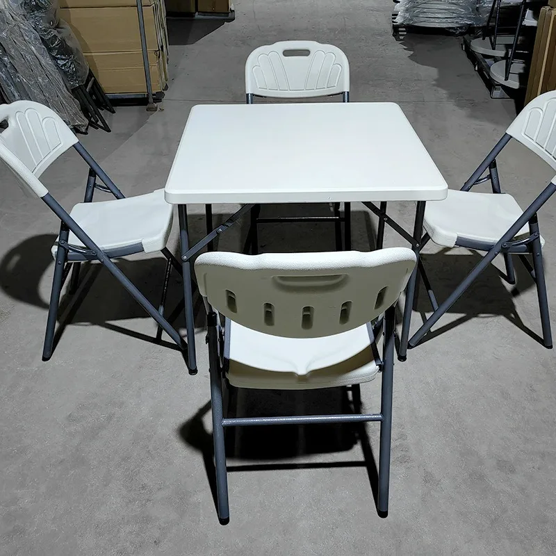 Outdoor portable folding table camping stall plastic dining rectangular training table hollow blow molding