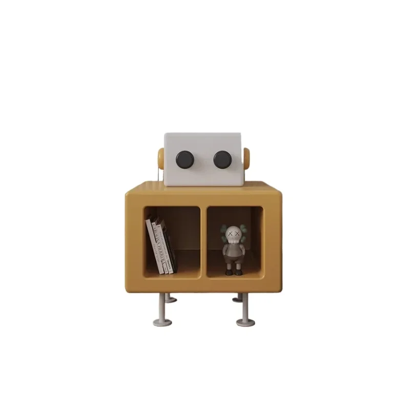 

Robot bedside table, retro small cabinet in children's room, sofa side table, reading bookcase