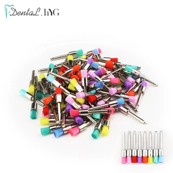 100 pz/borsa Usa E Getta Lucidatore Dentale Spazzola Con Set...