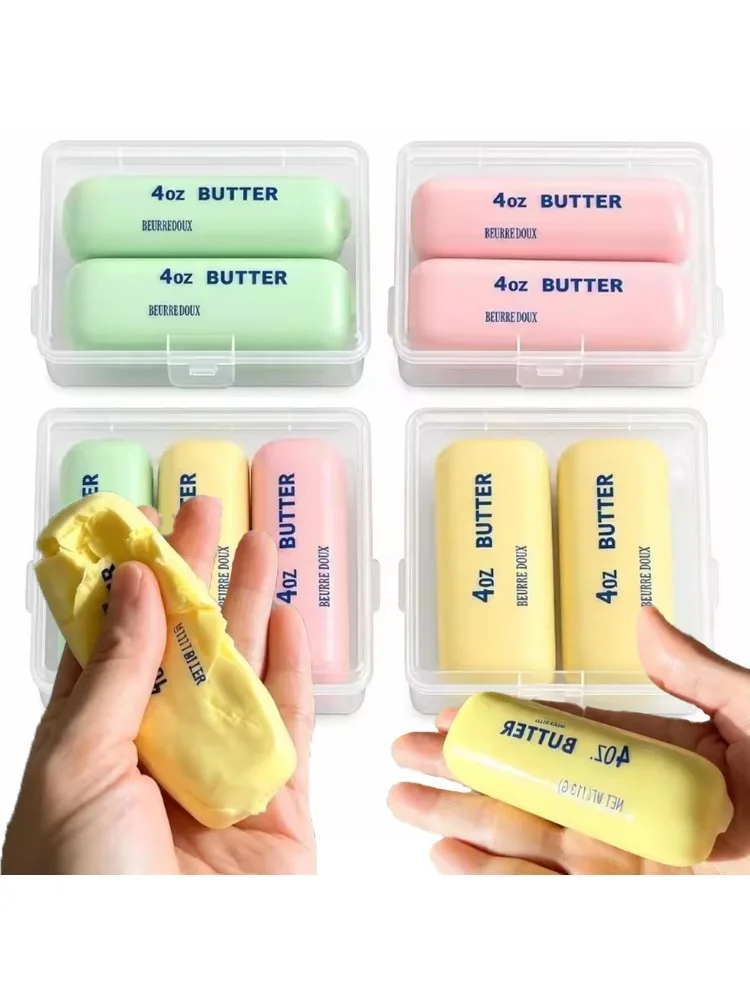 Handgemachtes Butter-Stick-Wachs-Quetschspielzeug, knisternde, knusprige Textur, knallendes Geräusch, Stressabbau-Ball zum Quetschen