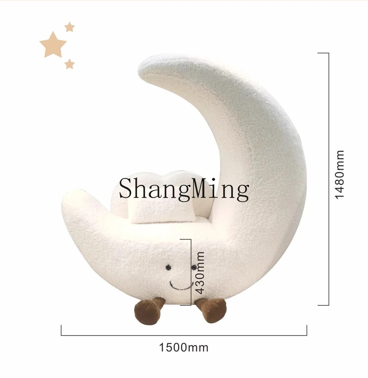 HJ Cream Wind Sofa Chair Light Luxury Household Living Room Balcony Simple Modern Leisure Single Chair