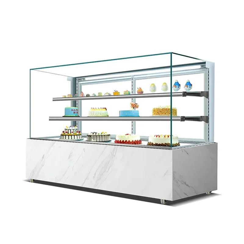 

Commercial cake cabinet, refrigerated display, new models, stall, air-cooled, small