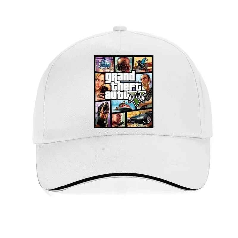 

Fashion Brand Game Gta 5 Cap Men 100% Cotton Baseball Caps Cosplay Men Women Hip Hop Snapback Hat Adjustable Bone