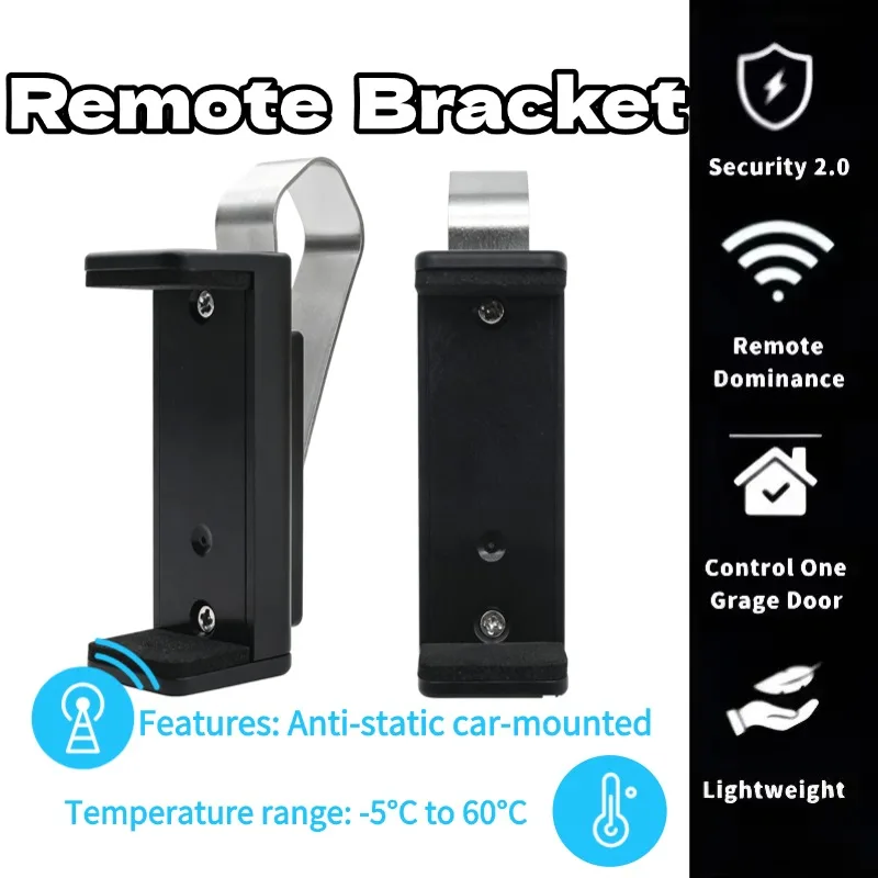 

Car Sun Visor Clip Holder Gate Remote 47-68mm for Garage Door Control Car Keychain Barrier Universal Opener Quick installation