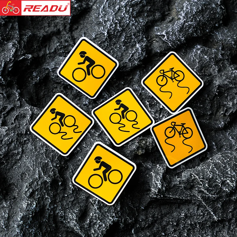 

READU Bike Frame Sticker Top Tube Sticker Bicycle Decals Decorative Frame Stickers Warning stickers Bike Decal 2pcs