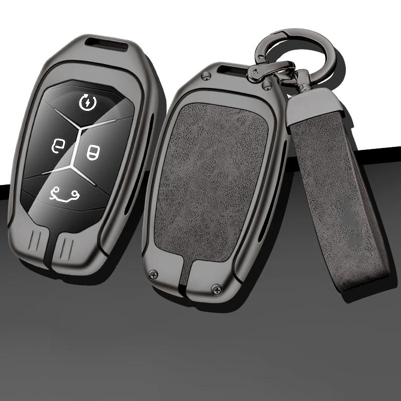 New Zinc Alloy Car Key Case Cover for Lynk Co 01Phev 0105 Car Protection Keychain Keyless Set Bag Shell Interior Accessories