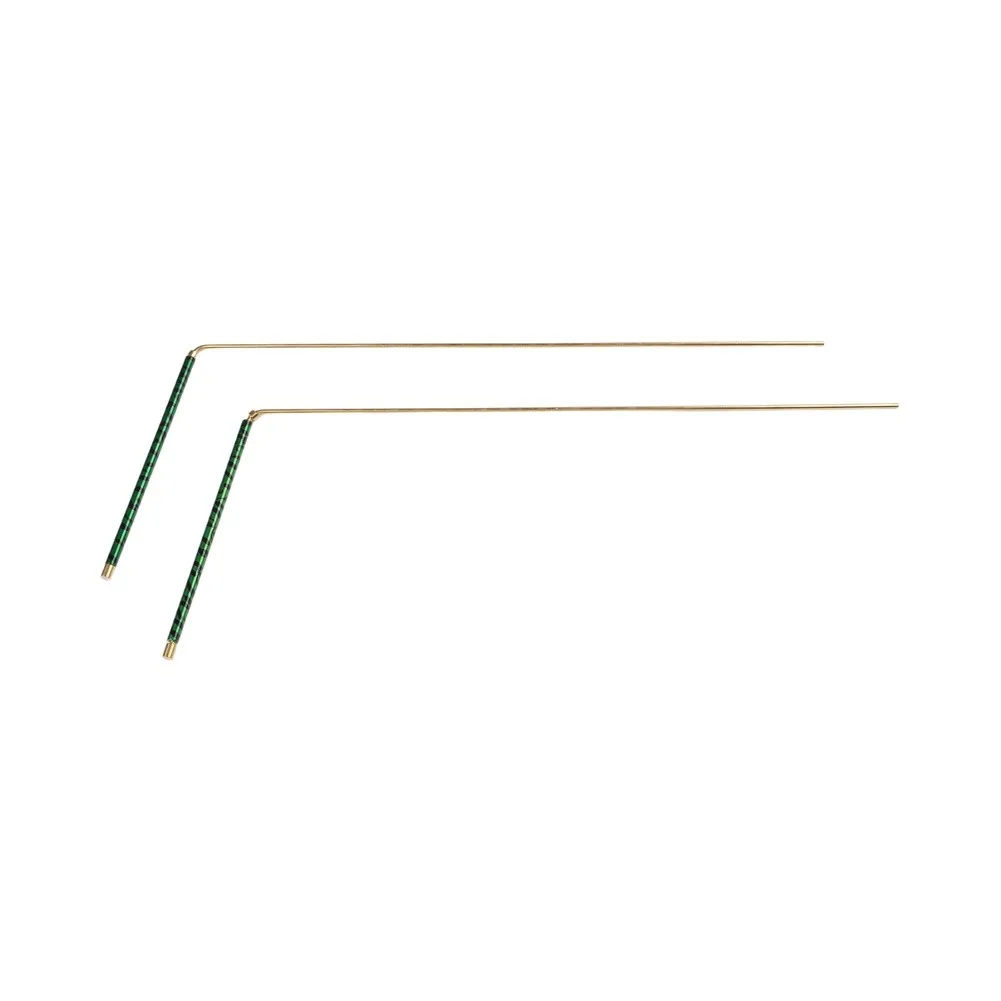99.9% Pure Copper Dowsing Rods Pair Red Green Blue 5x12 Inch Retractable Brass Handle For Water Exploration Treasure Hunting Met