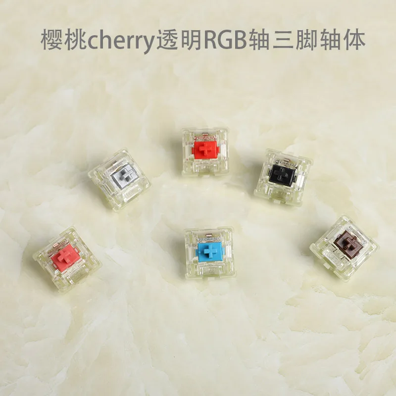 

Original Cherry MX Mechanical Keyboard Switch Silver Red Black Blue Brown Silent Pink Shaft Switch 3-pin Cherry Clear RGB Switch