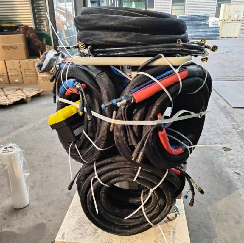 15 Meters/roll Twin Heated Hose Heated Pipe 15/30/45 Meters PU Polyurea Polyurethane Heating Hose With Good Quality