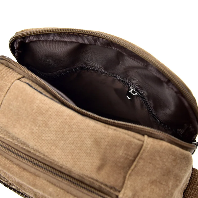 Sac messager multifonctionnel en toile pour hommes, sac à main portable décontracté, sac à bandoulière rétro, mode coréenne, nouveau