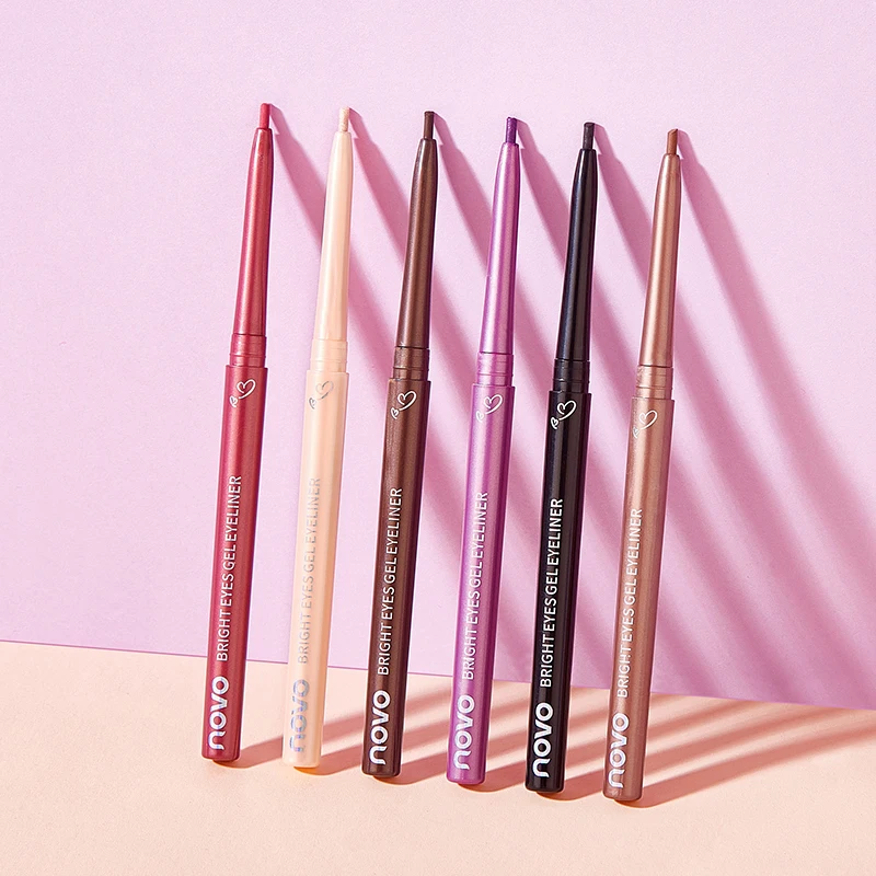 マットアイライナー、超ソフトジェルテクスチャー、滑らかなタッチ、超高演色、防水性と耐汗性、にじみにくい