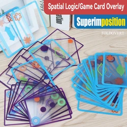 ANU Table Game Space Logical Thinking Training Parent Child Interaction Chess Card Transparent Overlapping Card Children's Toys