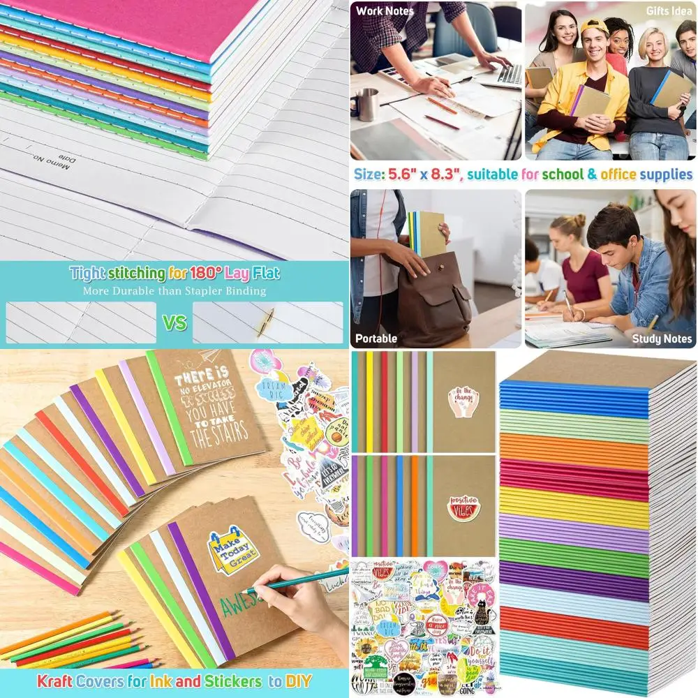 96 College Ruled A5…