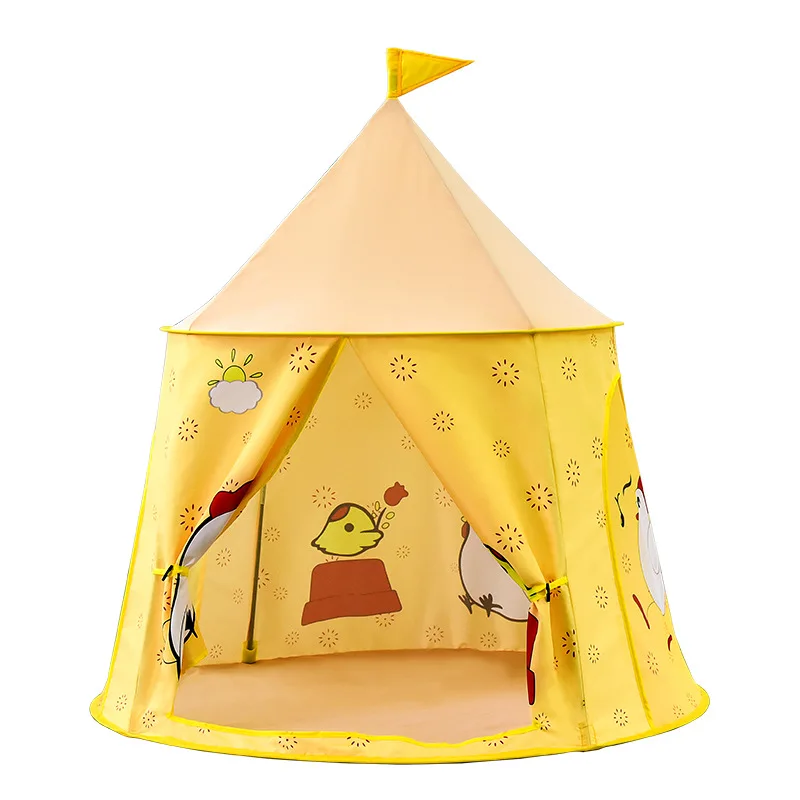 Kinderen Draagbare Speelgoed Tent Opvouwbare Precase Speelhuis Indoor Spelen Huis Spelletjes Geschenken Voor Jongens En Meisjes Yurt Kasteel Speelgoedtent