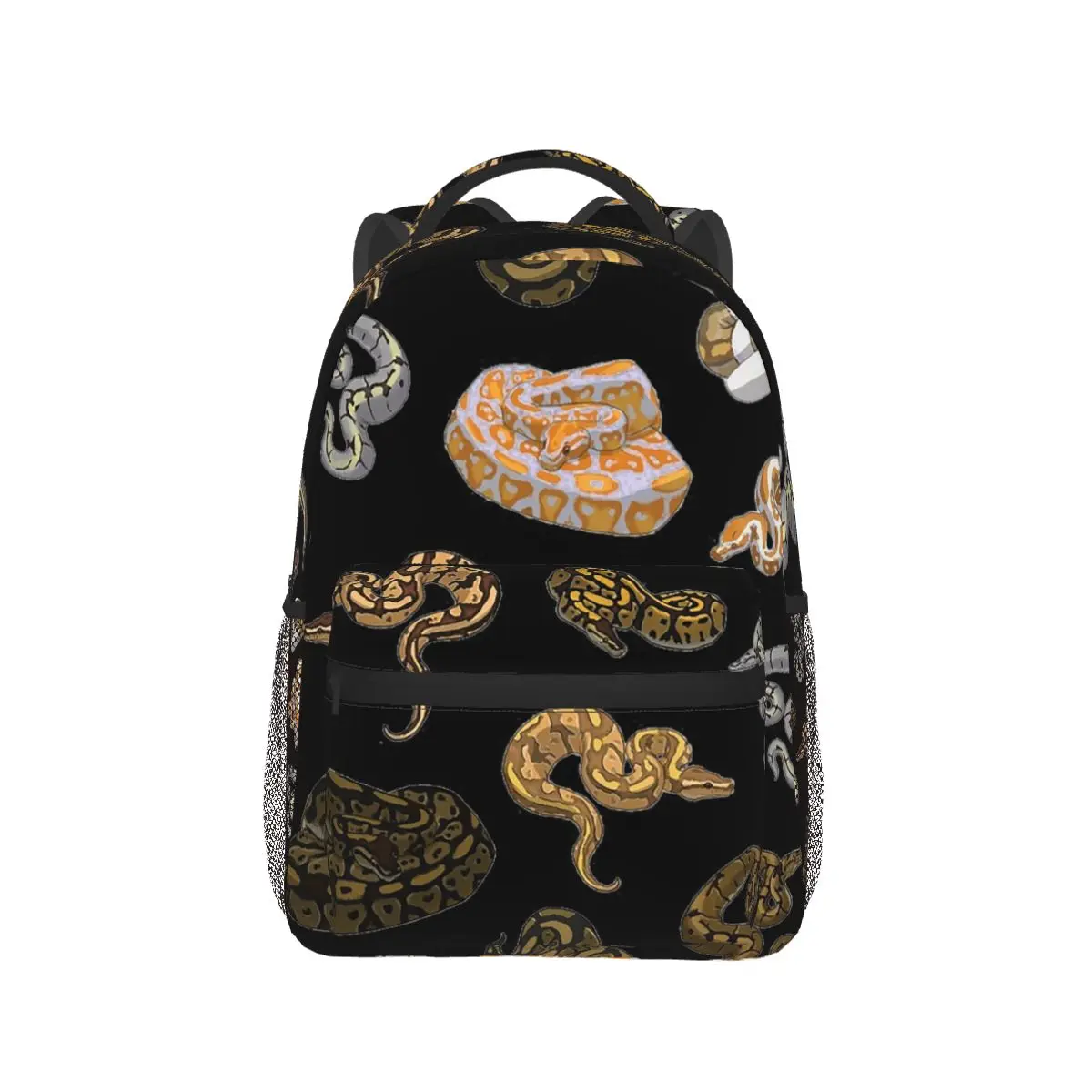 Ball Python Morph Snake Pattern Backpacks Boys Girls Bookbag Children School Bags Travel Rucksack Shoulder Bag Large Capacity