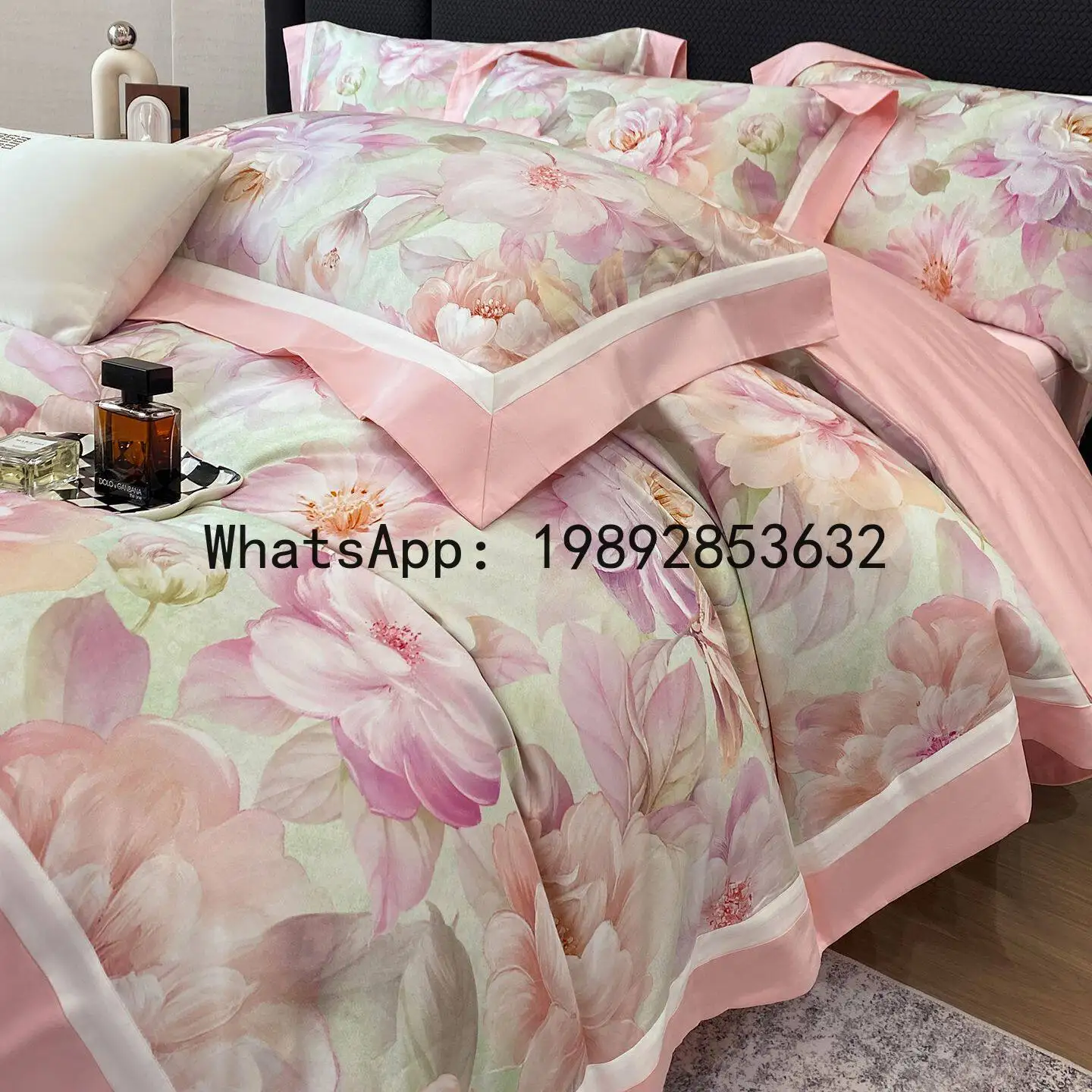 PYJ light luxury high-end printed pure cotton four-piece set high value bed sheet quilt cover quilt cover
