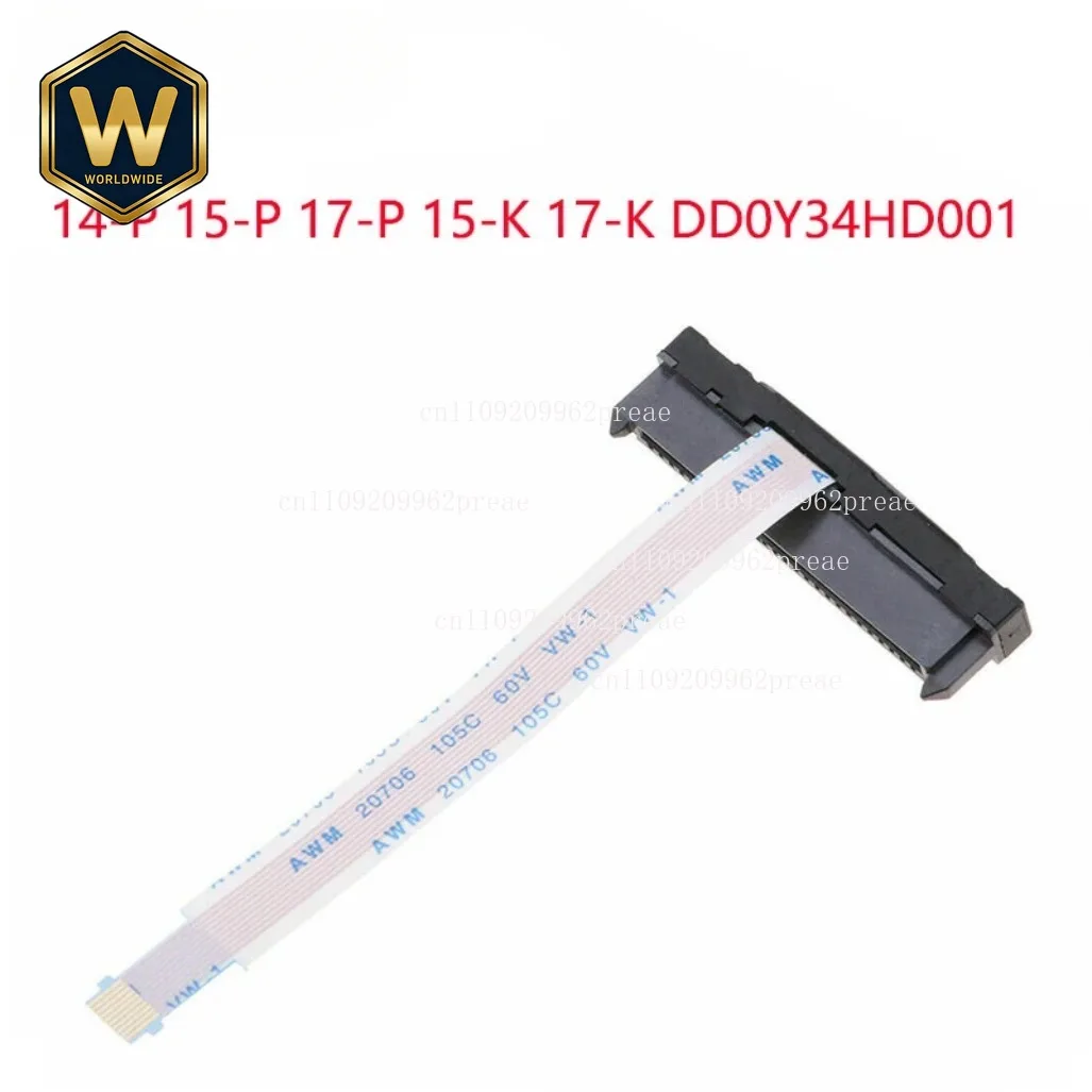 10pcs For HP PAVILION 14-P/15-P/17-P/15-K/17-K Replacement Laptop HDD Hard Disk Drive SATA Connector Flex Cable DD0Y34HD001