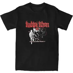 Haikyuu T Shirt Kublai Khan TX 100 Cotton T-Shirts American Metalcore Band Hip Hop Tshirt for Men Beach Y2K Short Sleeve Tees