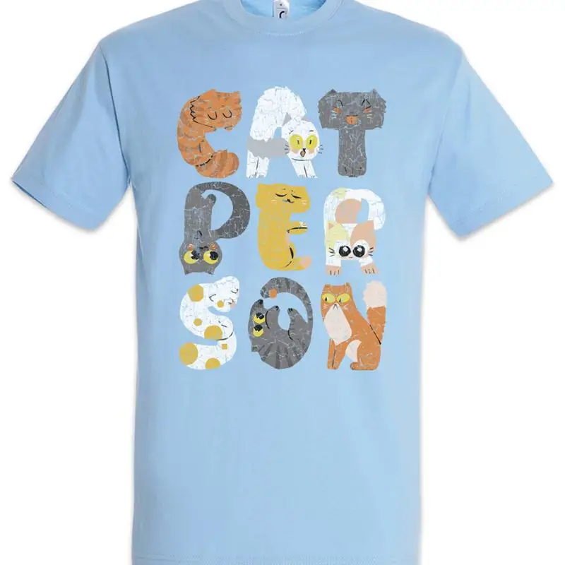 Catperson T Shirt Fun Cats Addiction Addicted Love Geek Nerd Cat Person