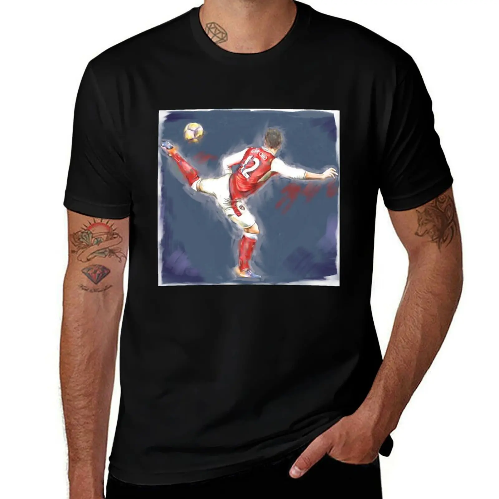 Olivier Giroud & the Scorpion Goal! T-Shirt boys animal print for a boy fruit of the loom mens t shirts