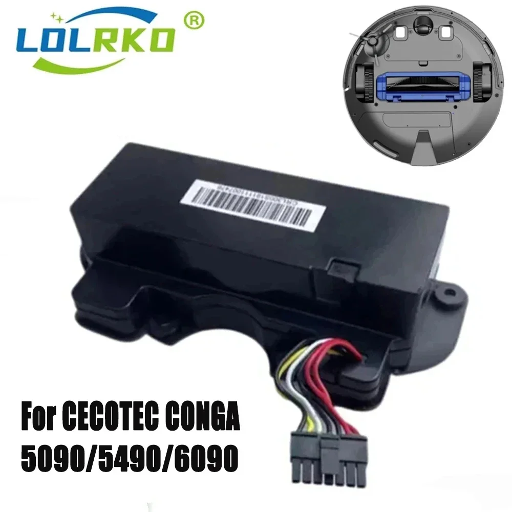 

Compatible with CECOTEC CONGA 5090 5490 6090 series robot vacuum cleaner battery 14.4V 12800mah