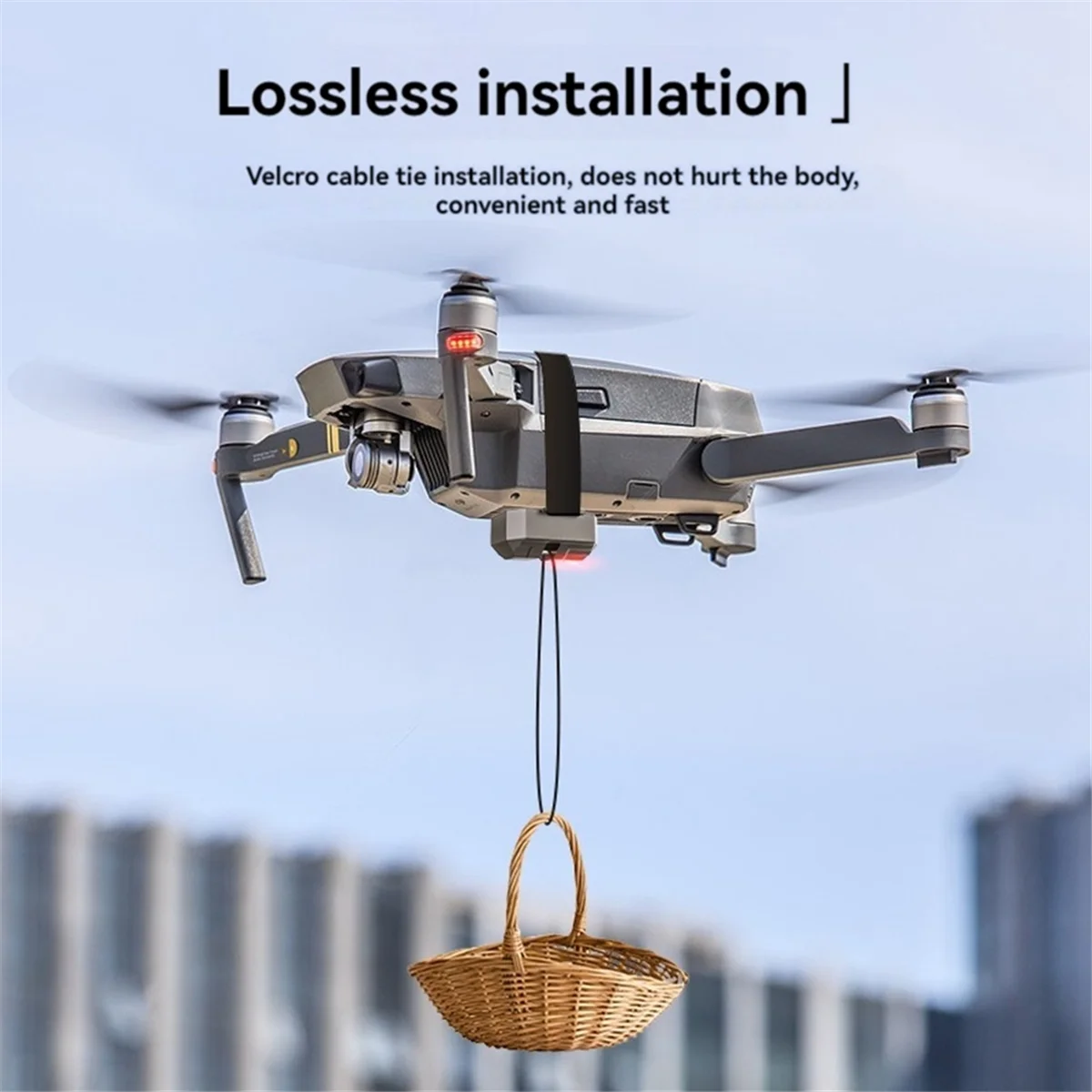 Drone Airdrop System for DJI Mini 4 Pro/Mini 3 Pro/Mini SE/Mini 2/2 SE for Fishing Bait Wedding Ring Gift Airdropper YDH