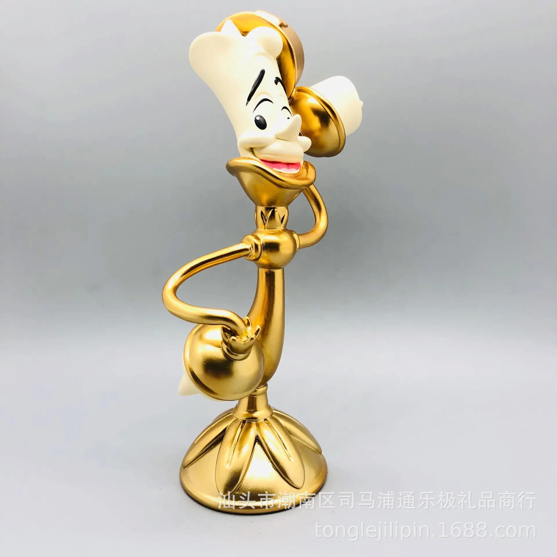 Disney bela e a fera cogsworth 24cm mr relógio figura de ação estatueta coleção decoração brinquedos modelo pvc presentes natal