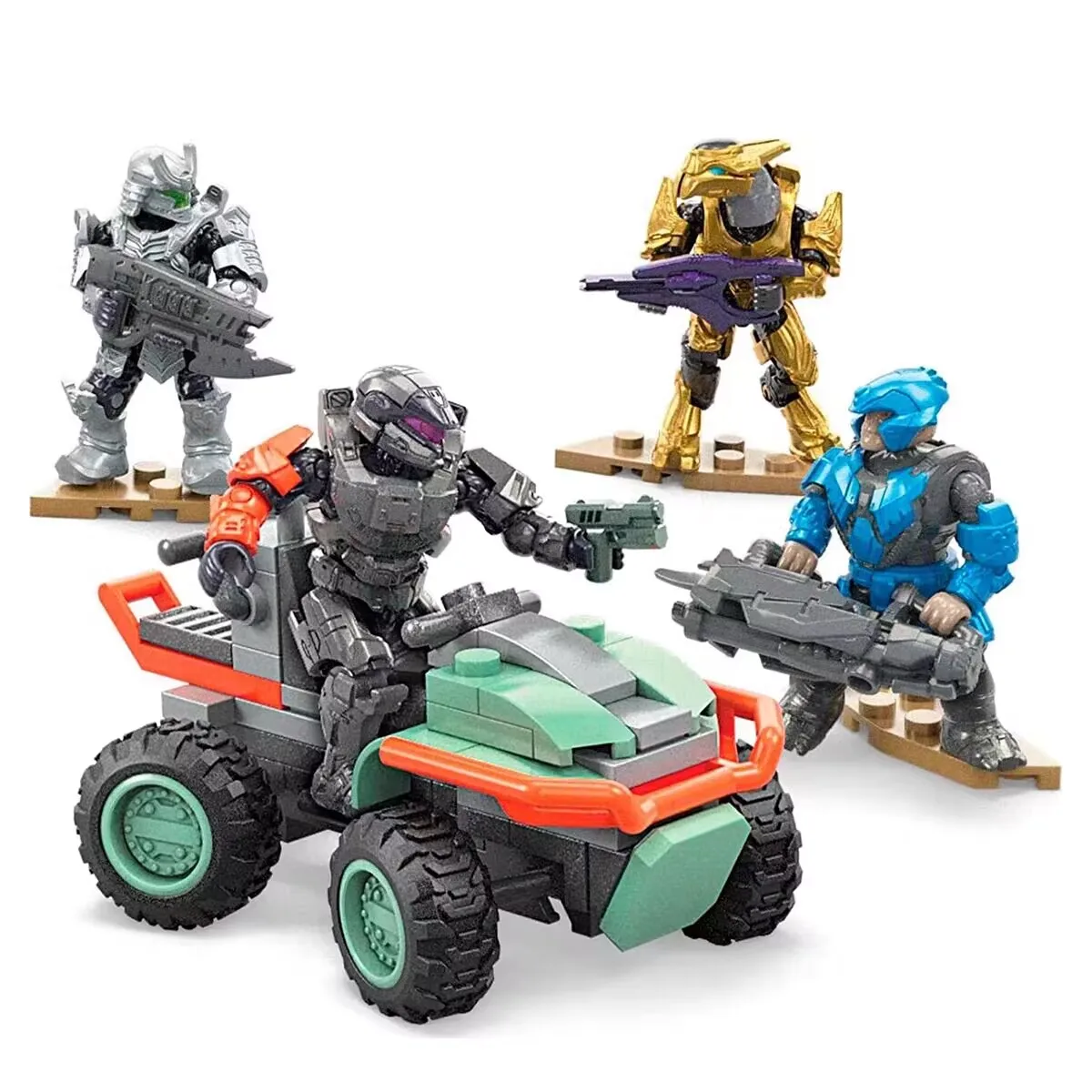 لعبة شخصية Mega UNSC Mongoose Outriders Gungoose Gambit Ghost of Requiem فضفاضة صغيرة