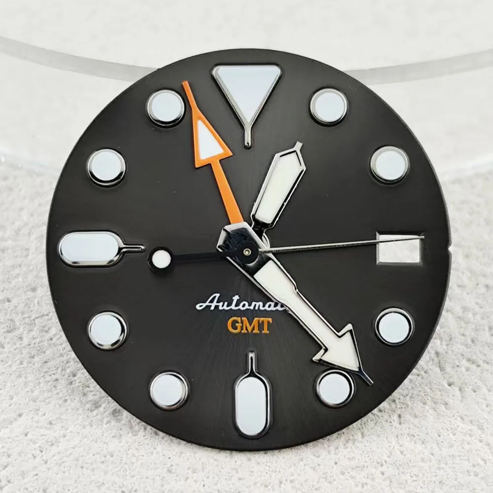 NH34 dial SKX007 dial luminous men's watch modification accessories suitable for NH35/NH34 3.8H movement watch accessories