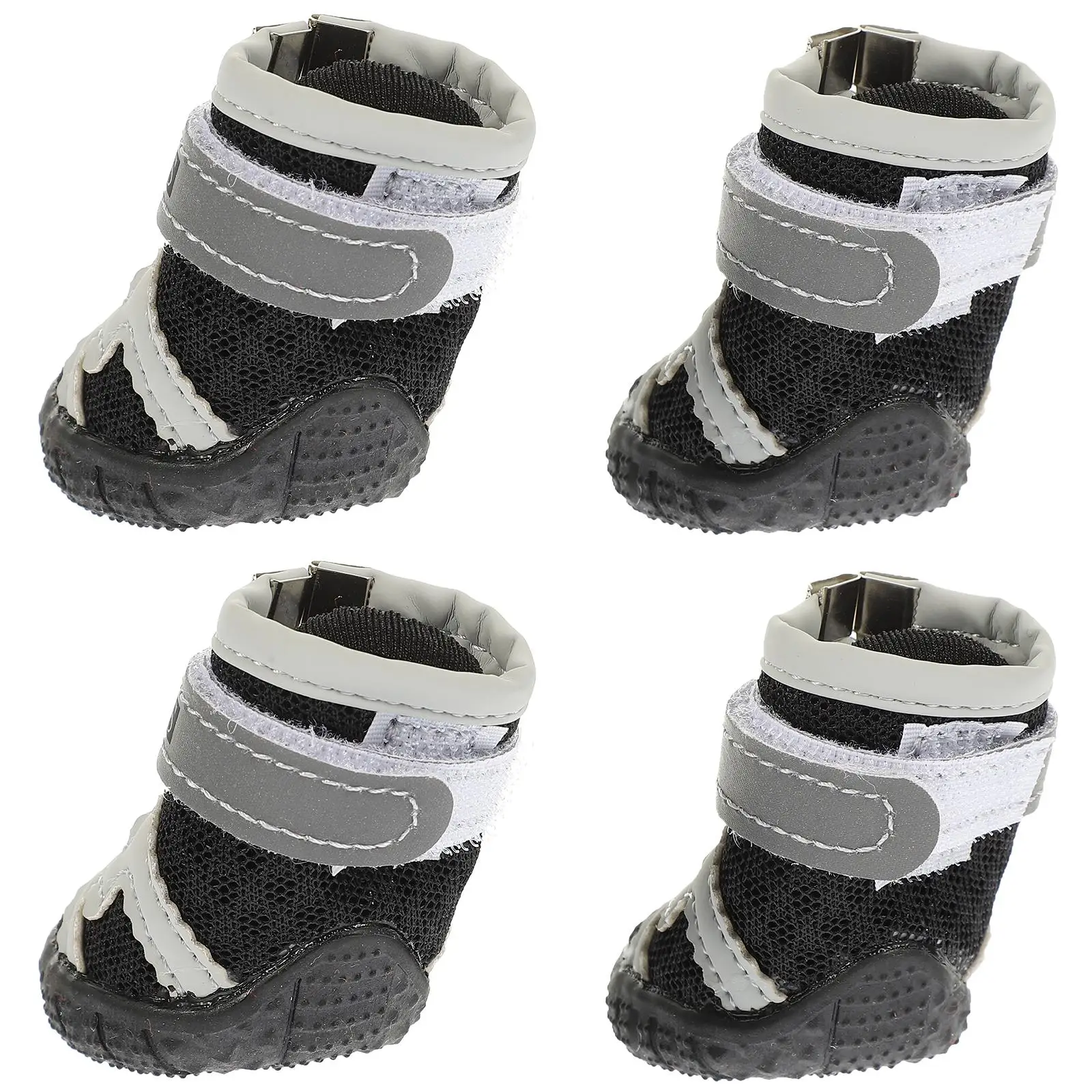 

4 Pcs Outdoor Dog Shoes Small Puppy Non-slip for Hot Pavement Breathable
