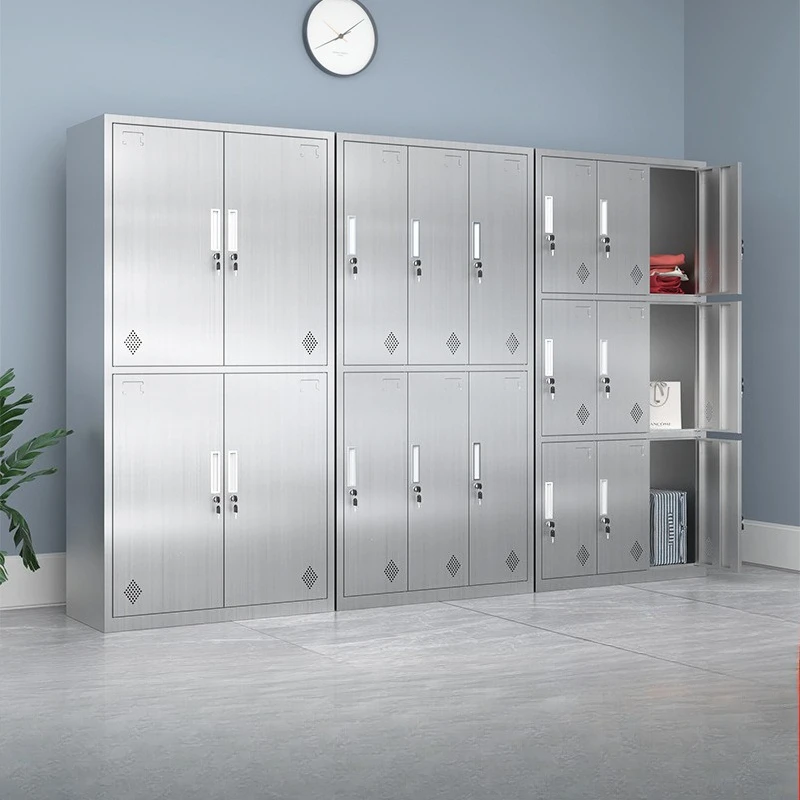 LH stainless steel locker storage dust-free purification workshop factory shoe cabinet multi-door