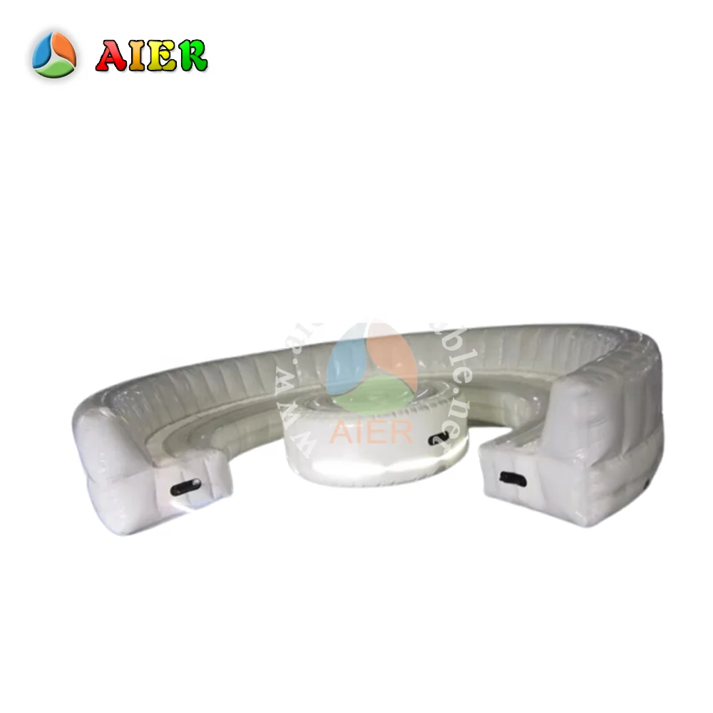 Coofull 2020 AIER New Style Inflatable Round Sofa, Inflatable Sofa Bed for Party, Inflatable Party Sofa