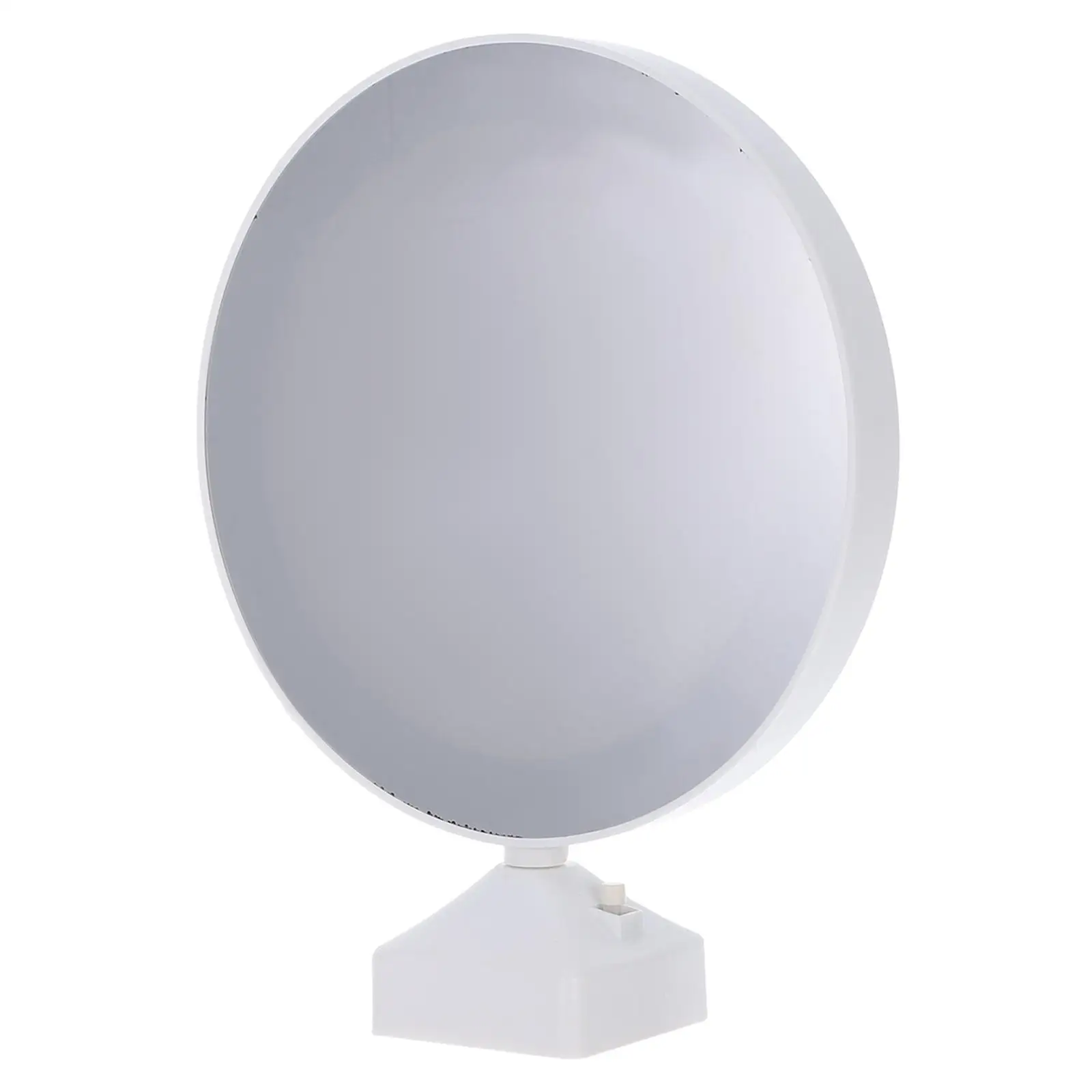 

3D Round LED Photo Frame 7 Inch White Electronic Picture Display Stand Decor Gift Multifunctional Light Box With Mirror Digital